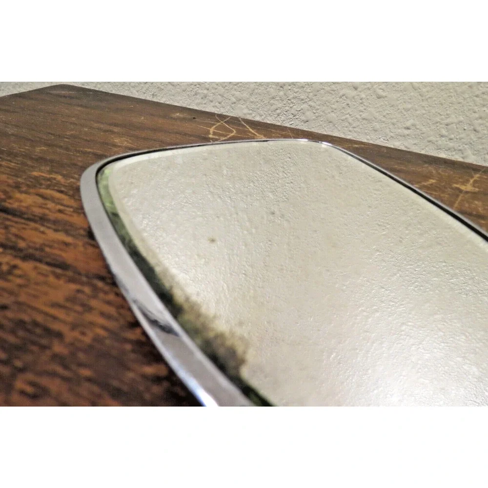 Vintage Art Deco Hand Held Beveled Vanity Mirror
